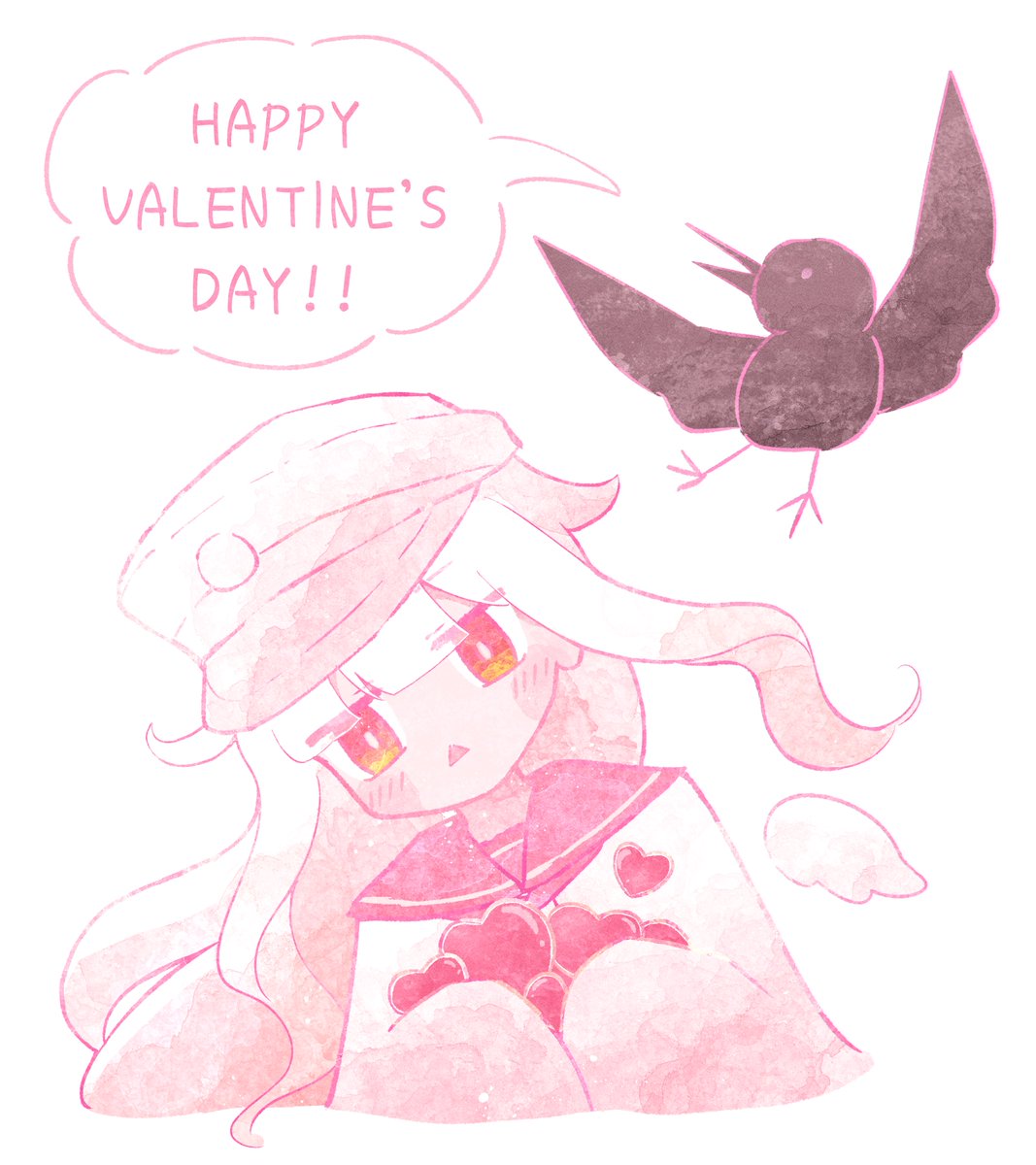 ハッピーバレンタイン！
残火ちゃんがあなたに沢山の𝑳𝑶𝑽𝑬をお届けします​───
 #oc