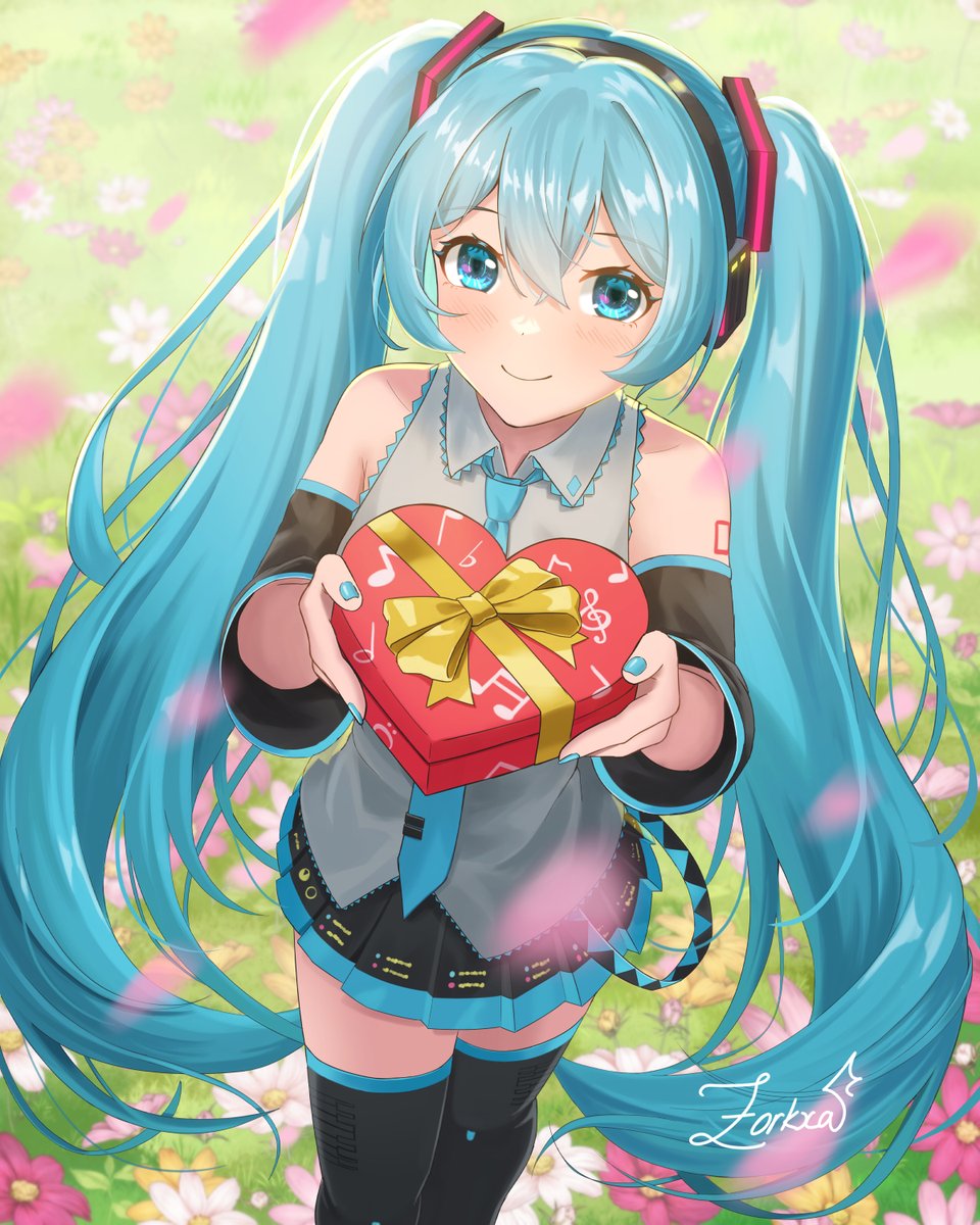 Happy Valentine's Day! Hatsune Miku loves you 🩷💙 Should I make a