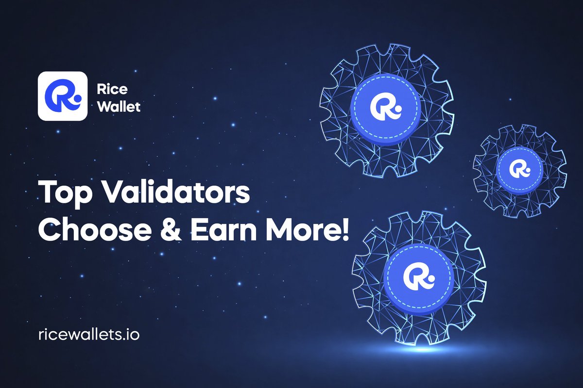 Want the highest yields?
In Rice Wallet's Earn section, delegate ONUS to WhiteHub 01 (~20%+ APR) or other top validators like RENEC

Higher APR = bigger passive rewards!
Choose smart, earn smarter
Stake today! 🚀

#RiceWallet #Rice #Validators #ONUSStaking