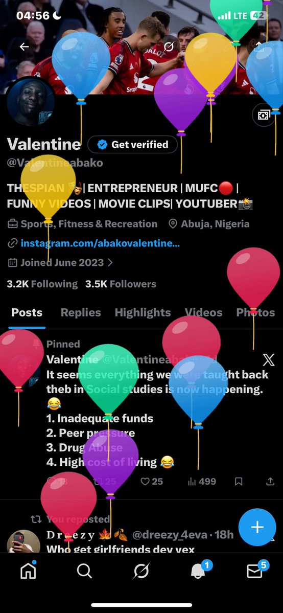 Valentineabako's tweet image. I’m +1