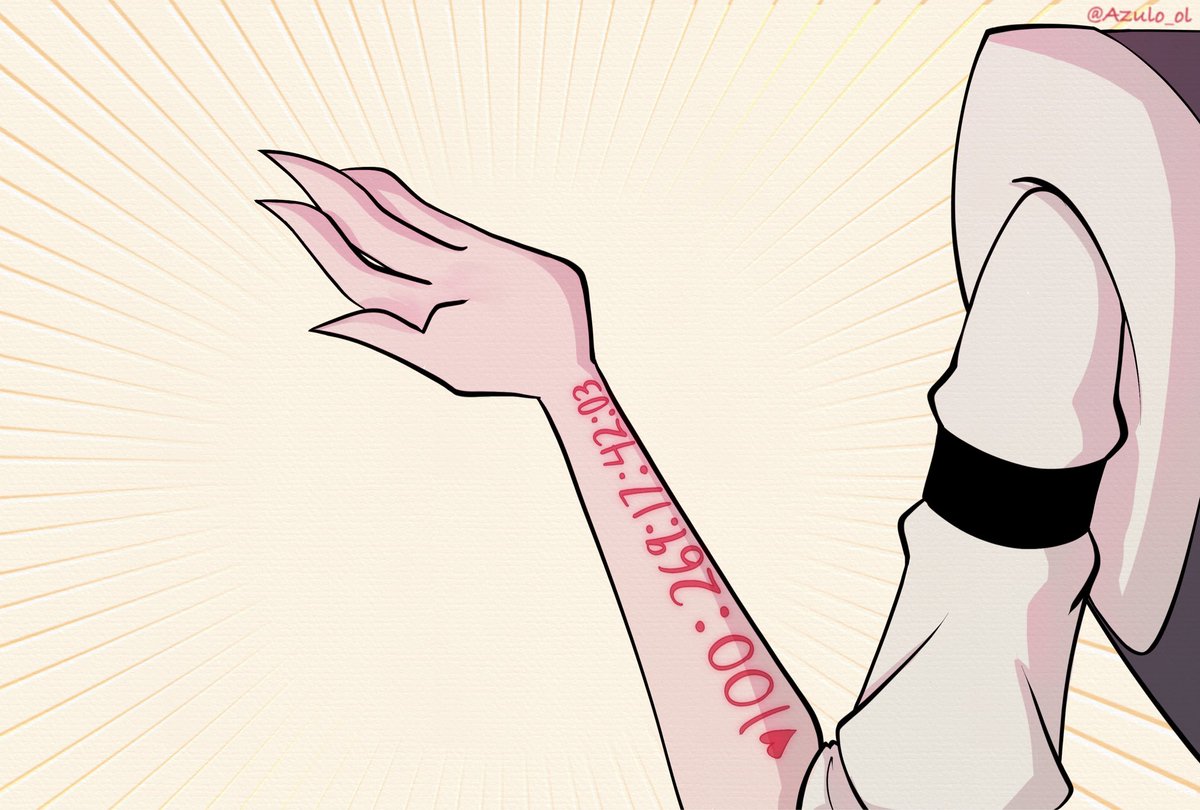 Azulo_ol's tweet image. Soulmate Timer AUs in Hazbin would be hilarious, but I don’t know if the ultimate hopeless romantic could handle it. 🍒🐍 #cherrisnake #HazbinHotel