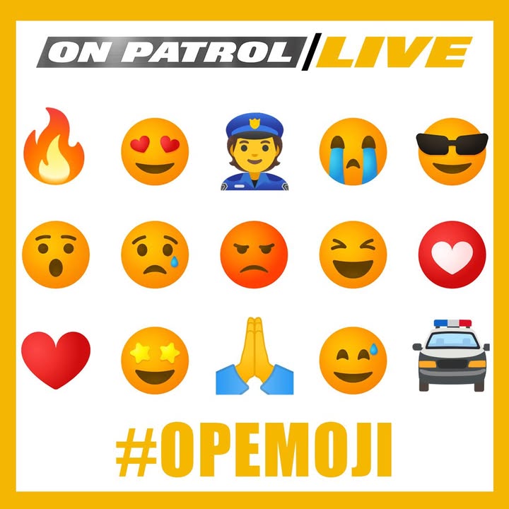 OfficialOPLive's tweet photo. 🚨 #OPNation — describe tonight’s On Patrol: Live so far using three emojis and #OPEMOJI! 😎👀

Watch #OPLive every Friday &amp; Saturday at 9ET/6PT on #REELZ! https://t.co/7Qs4fKuvoA