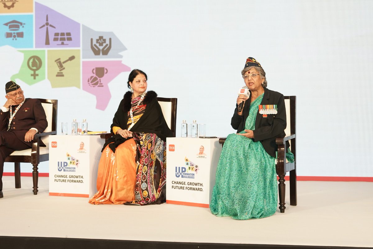 aiims_gkp's tweet photo. Proud moment for AIIMS Gorakhpur as Maj. Gen. (Dr.) Vibha Dutta, SM (Retd.), Executive Director & CEO, participates in the panel discussion on Innovation at Scale: Shaping Uttar Pradesh’s Future at the Times of India event in Lucknow.
Driving ideas, impact, and innovation for a stronger UP.
#InnovationAtScale #UttarPradesh #AIIMS #HealthcareLeadership @DrHeman26245445 @vibs1958 @myogiadityanath @JPNadda @mpprataprao @AnupriyaSPatel @CMOfficeUP @MoHFW_INDIA @PIB_India @PMOIndia