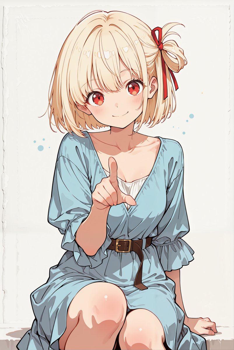 17時ごろのちさとさん #AIイラスト