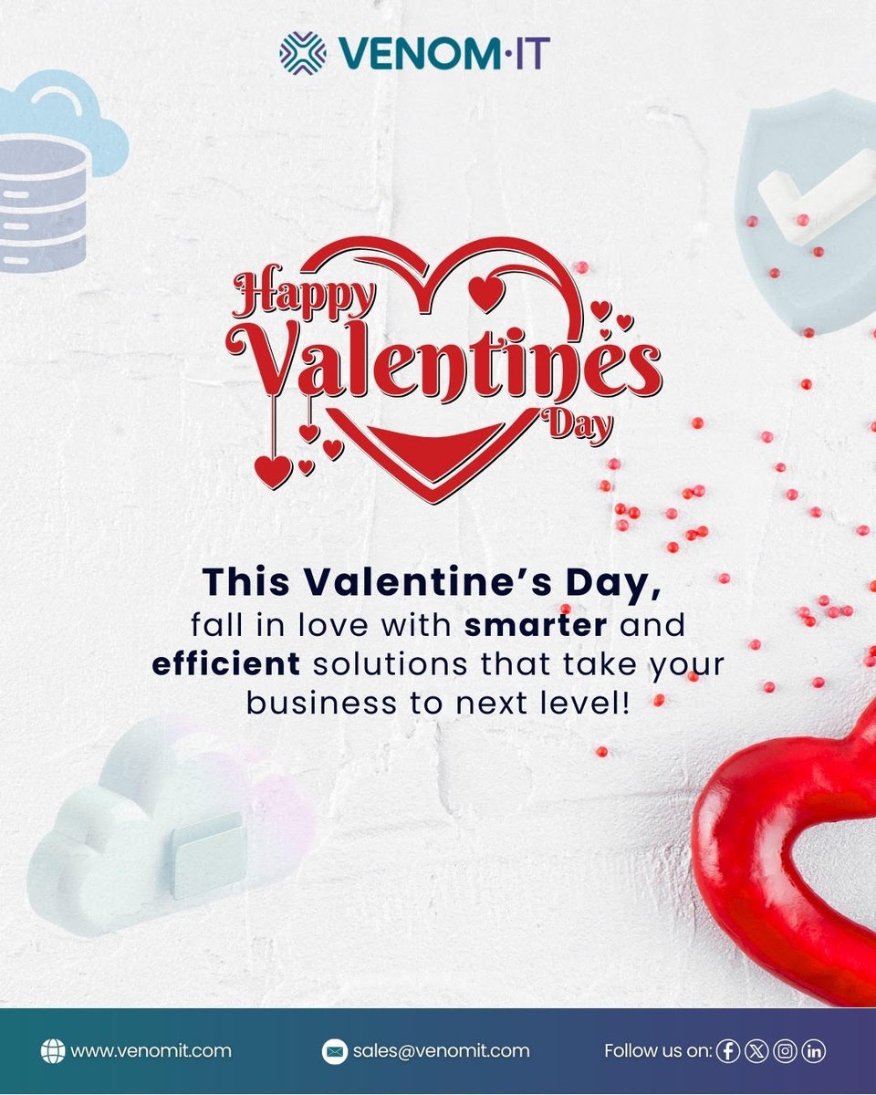 This Valentine’s Day, choose a partner that never lets you down - your IT.
Smart tech. Smooth systems. Zero drama. That’s what Venom IT brings to your business every single day.

Ready to make the smart move?
Know More: venomit.com
#ValentinesDay #VenomIT #ITSupport