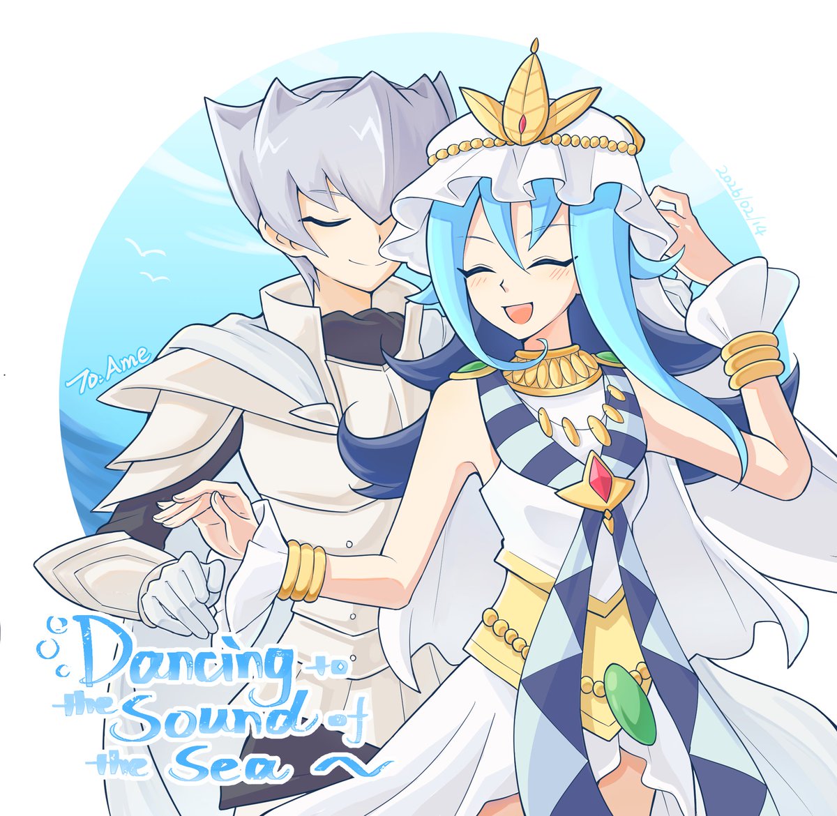 Happy Valentine's Day🩶💙
It's for <a href="/AMinaduki56624/">Rain star🤍</a> and her great writing!!