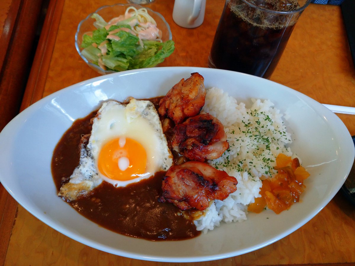 nekosox's tweet photo. #FC大阪ポスター

coffee house Sea&amp;Sky さん☕
職場から近いのに行ったことなくて、一度行きたかったんですよね🤗 

FC大阪応援メニューがある素晴らしいお店です！
木匠選手おすすめのチキンカレーセットです🍛
#FC大阪 https://t.co/SKZbgGQWAf