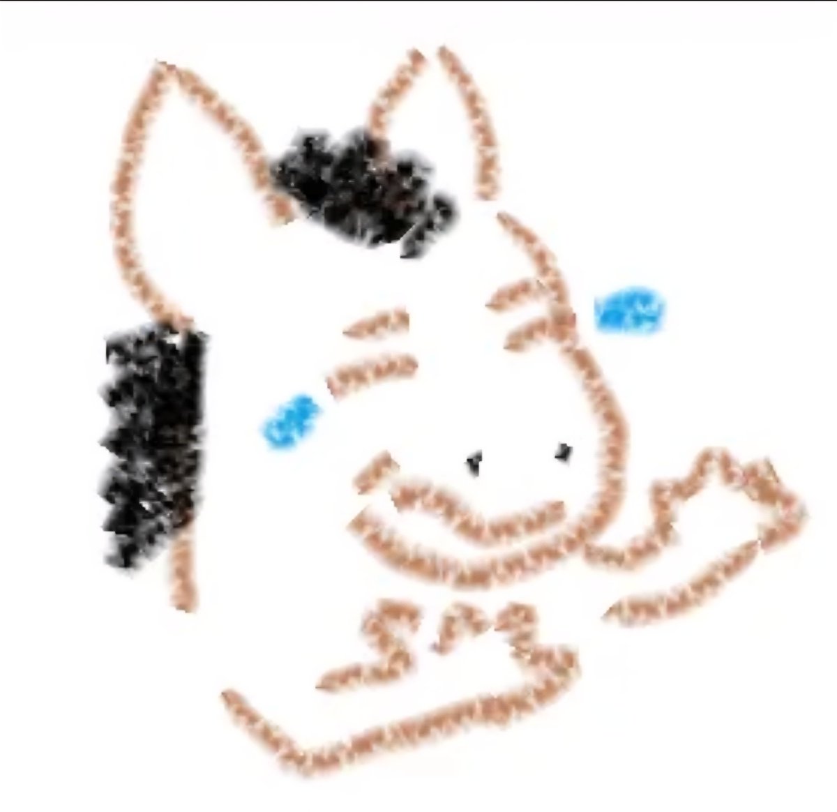 Every time I tilt in splatoon I pause and doodle in paint so today I drew pepehands horse