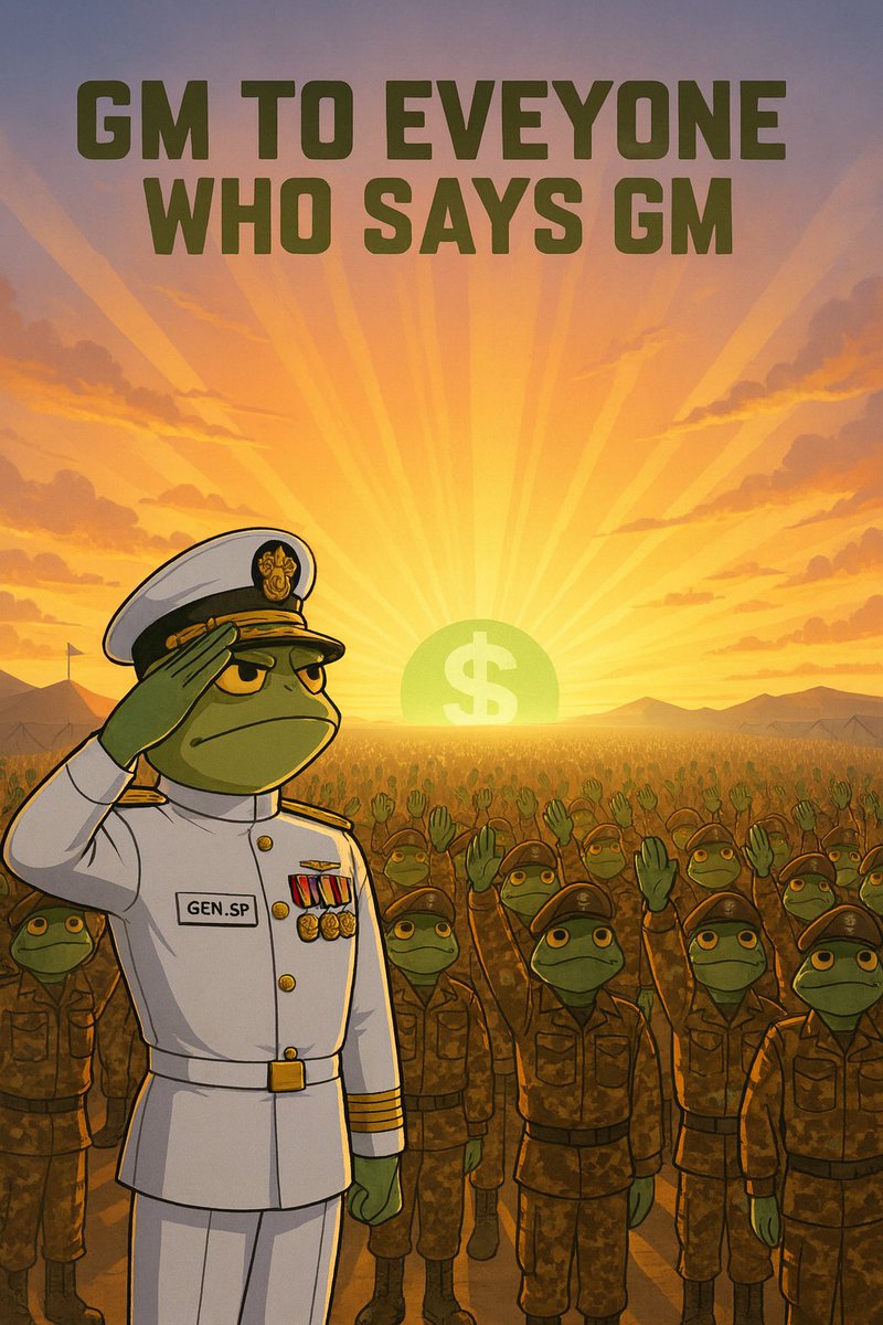 GM🐸🌎

The revival didn't happen by luck. It happened because soldiers never gave up. We don't fear market conditions. We fight through them. Red days build discipline. Quiet days build conviction. Stand firm, stay active This is how $ARMY rises🐸🪖