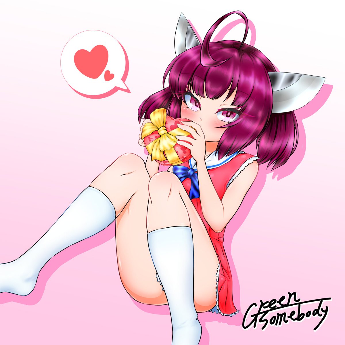 過去絵でバレンタインたん 