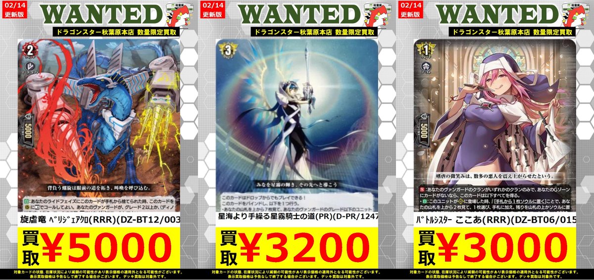 ヴァンガード】 ✧星海より手繰る星霧騎士の道(PR)(D-PR/1247) ￥3,200