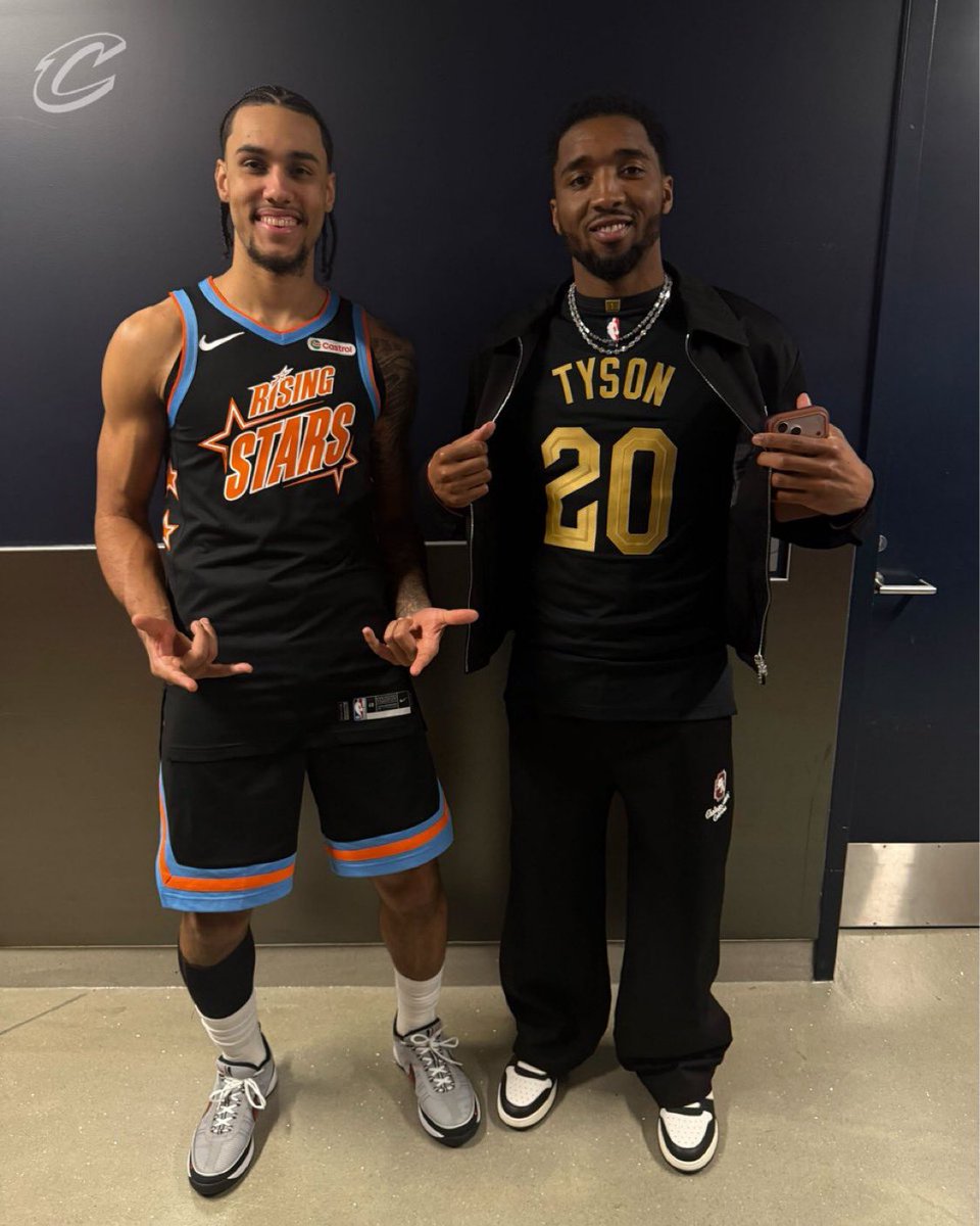 TheCavsJack's tweet image. Donovan Mitchell is the biggest Cavs fan out there