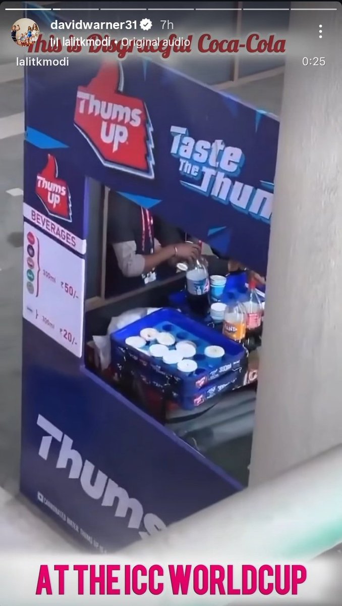 🚨 DAVID WARNER SHAMES INDIA 🚨
Warner just dropped this disgusting video on his IG story – stadium vendors mixing leftover drinks from used cups and serving them again to fans at the T20 World Cup! 🤮🍹
Hygiene where? This is embarrassing AF! #Warner #T20WorldCup #IndiaCricket