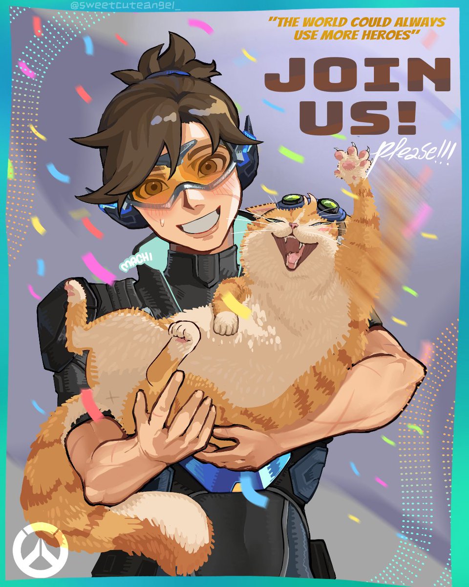 i saw a lot of Talon propaganda on my tl so i wanted to do something for Overwatch hehe

ps: ignore Fika she was super excited!
#OverwatchFanArt #JetpackCat