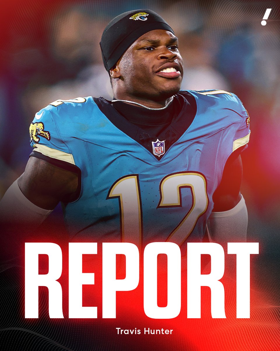 REPORT: The Jaguars plan to use Travis Hunter as a full-time cornerback and part-time wide receiver in 2026, per <a href="/CameronWolfe/">Cameron Wolfe</a>.