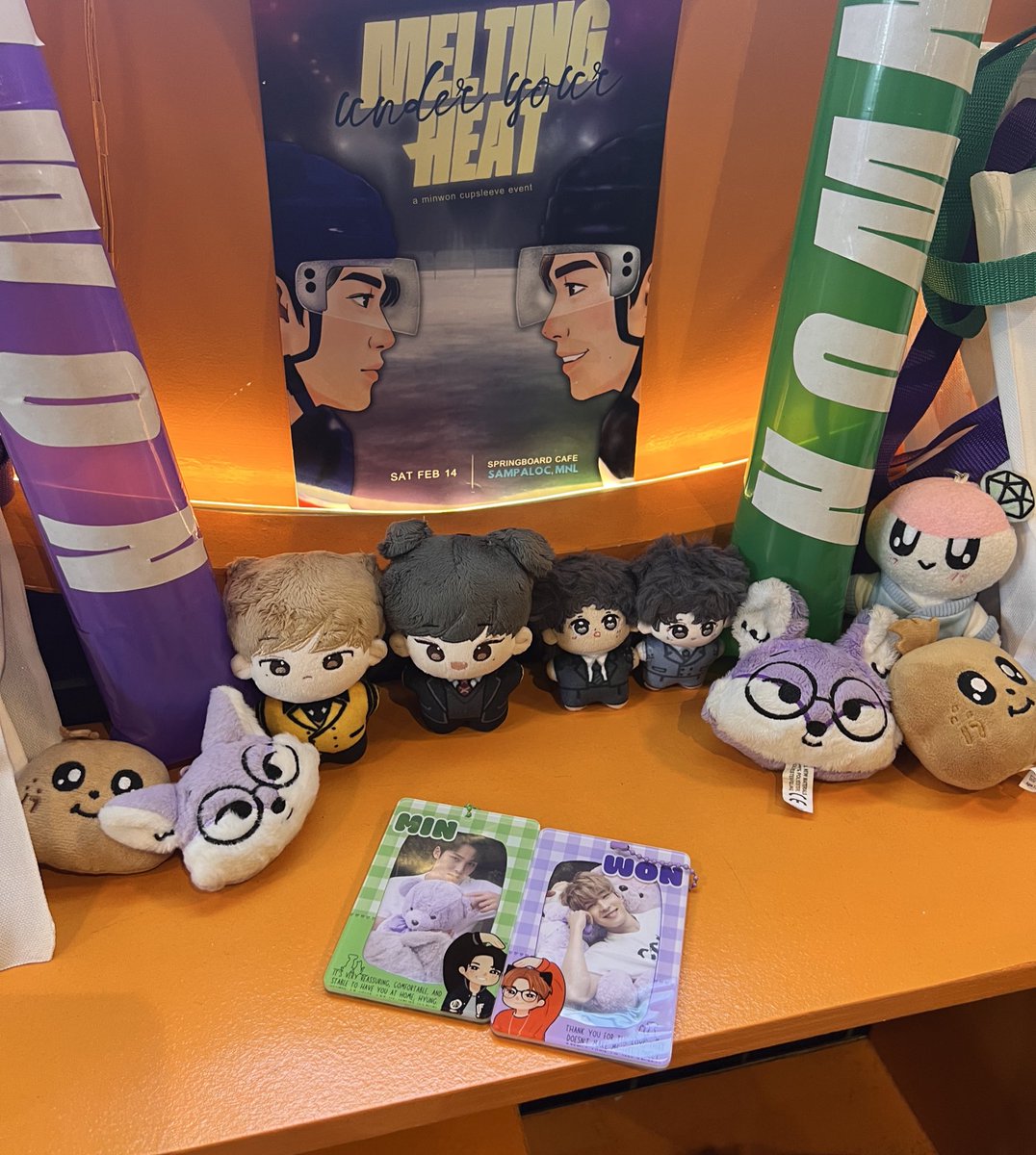 bloomnwoo's tweet image. minwon rivalry 😝💜💚

#MWeltingUnderYourHeat