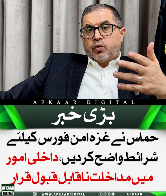 Afkaar_Digital's tweet image. حماس نے غزہ امن فورس کے لیے شرائط واضح کرتے ہوئے کہا کہ عالمی اہلکار صرف سرحد پر رہیں اور فلسطین کے سول و سکیورٹی امور میں مداخلت نہ کریں، ورنہ یہ ناقابل قبول ہوگا۔ 

#Gaza #Hamas #PeaceForce