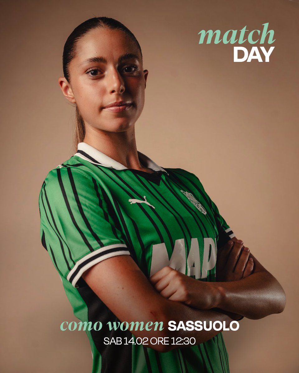 SassuoloUS's tweet photo. ๐๐ช๐ฝ๐ฌ๐ฑ ๐๐๐ฌ ๐ช
โฝ๏ธ #ComoSassuolo
๐ #SerieAWomenAthora
๐ฐ๏ธ 12:30
๐ Stadio Ferruccio
๐บ Dazn
#ForzaSasol ๐ค๐ https://t.co/SB1DZf7NYF