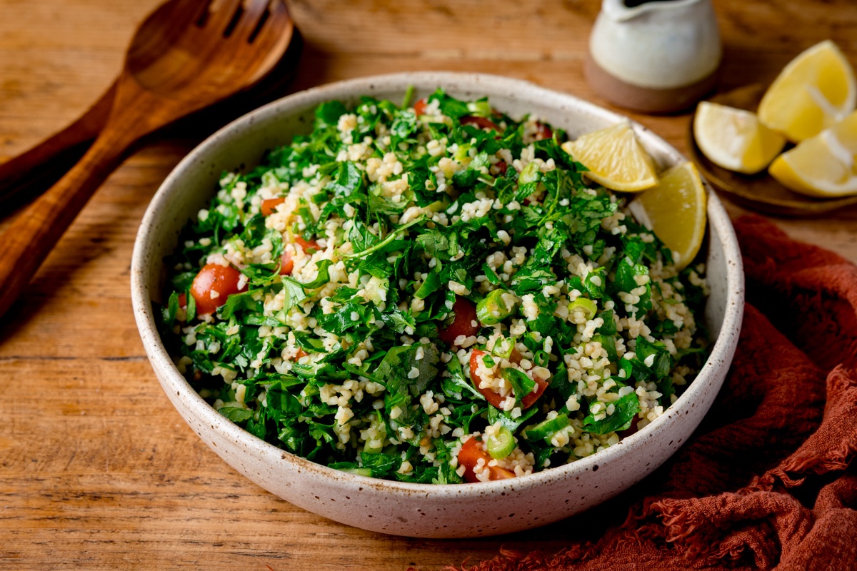 KitchenSanc2ary's tweet image. Tabbouleh
A fresh and vibrant salad with bulgur wheat, lots of fresh herbs, tomatoes and cucumber in a zingy lemon and olive oil dressing.
#meze #salad #Foodie
kitchensanctuary.com/tabbouleh-reci…