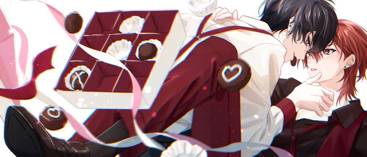 ☁️🧱バレンタイン過去絵再掲🍫