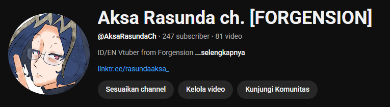 bisa kalii hari inii 250😃😃

youtube.com/@AksaRasundaCh