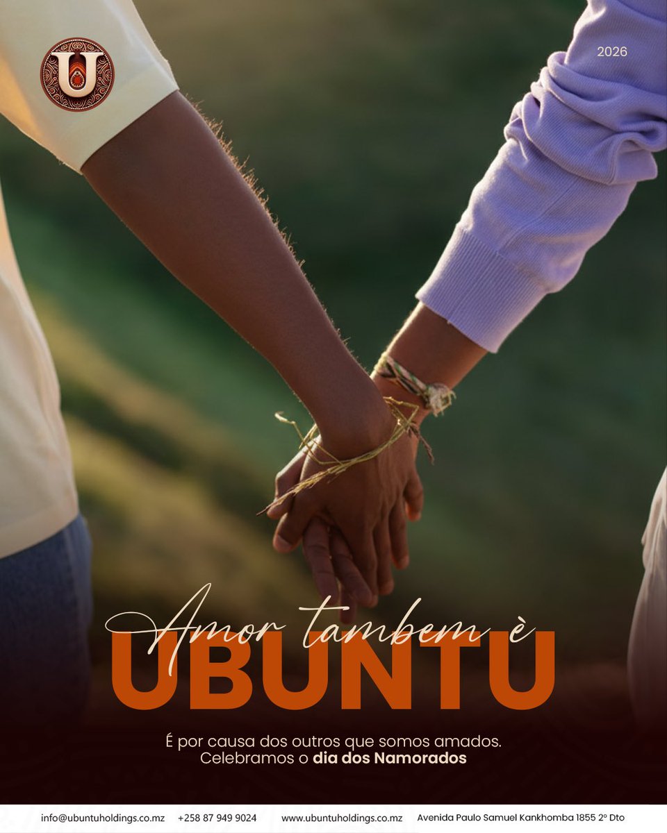 ubuntu_moz's tweet photo. Amor não é posse.
É interdependência.

Amor também é UBUNTU.

Porque é por causa dos outros que somos amados.

Longe, Juntos. ✊🏽🌍

#AmorTambémÉUbuntu #UbuntuHoldings #LongeJuntos https://t.co/hV7OvEJuqz