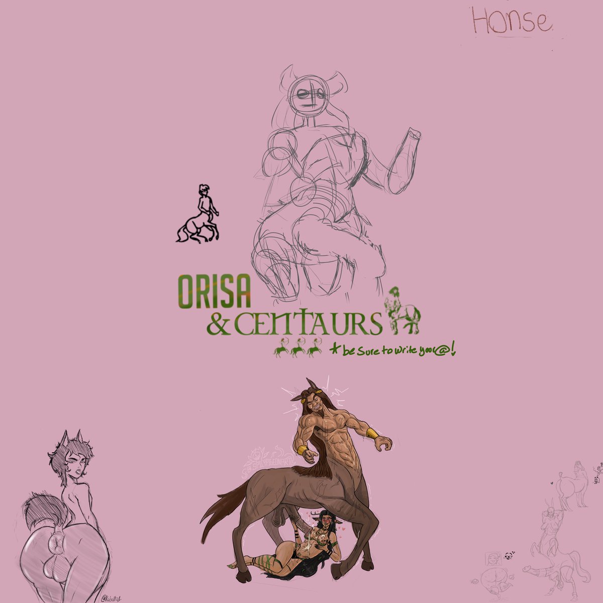 Half man, half horse but each part full to love 🩷 Happy Valentines Day to everyone who turned up and hope that you all know that you are very loved to me ^^