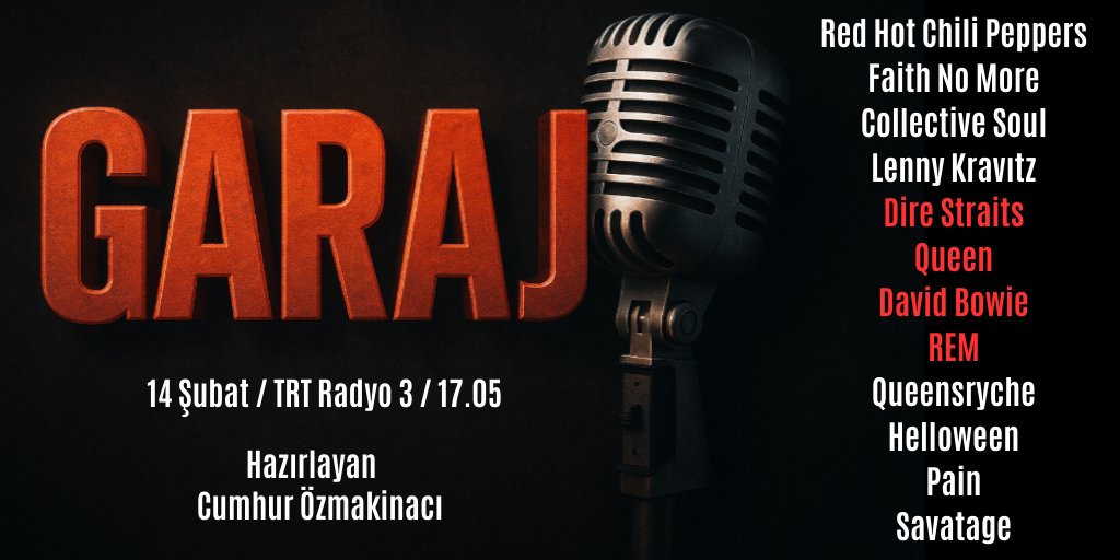 679. Bölüm 
Güzel yerlerde durmuşuz. Bugün saat 17.05'de <a href="/DenizNoonan/">Deniz Noonan</a> ın sunumuyla TRT Radyo 3'te. 
<a href="/garajrock/">Garajrock</a> <a href="/TRTRadyo3/">TRT Radyo 3</a>