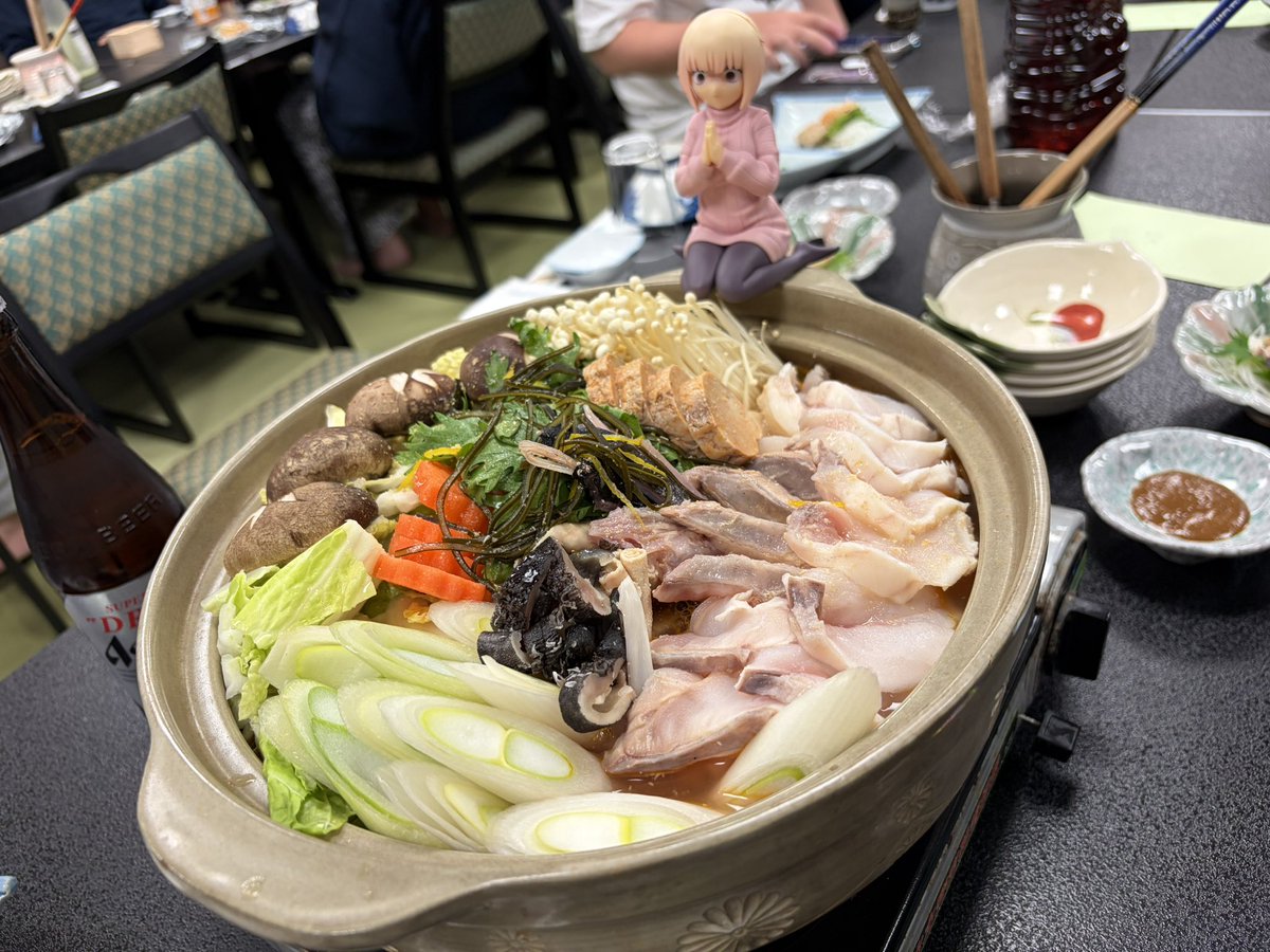 今年最初のあんこう鍋に怪しい方々がw