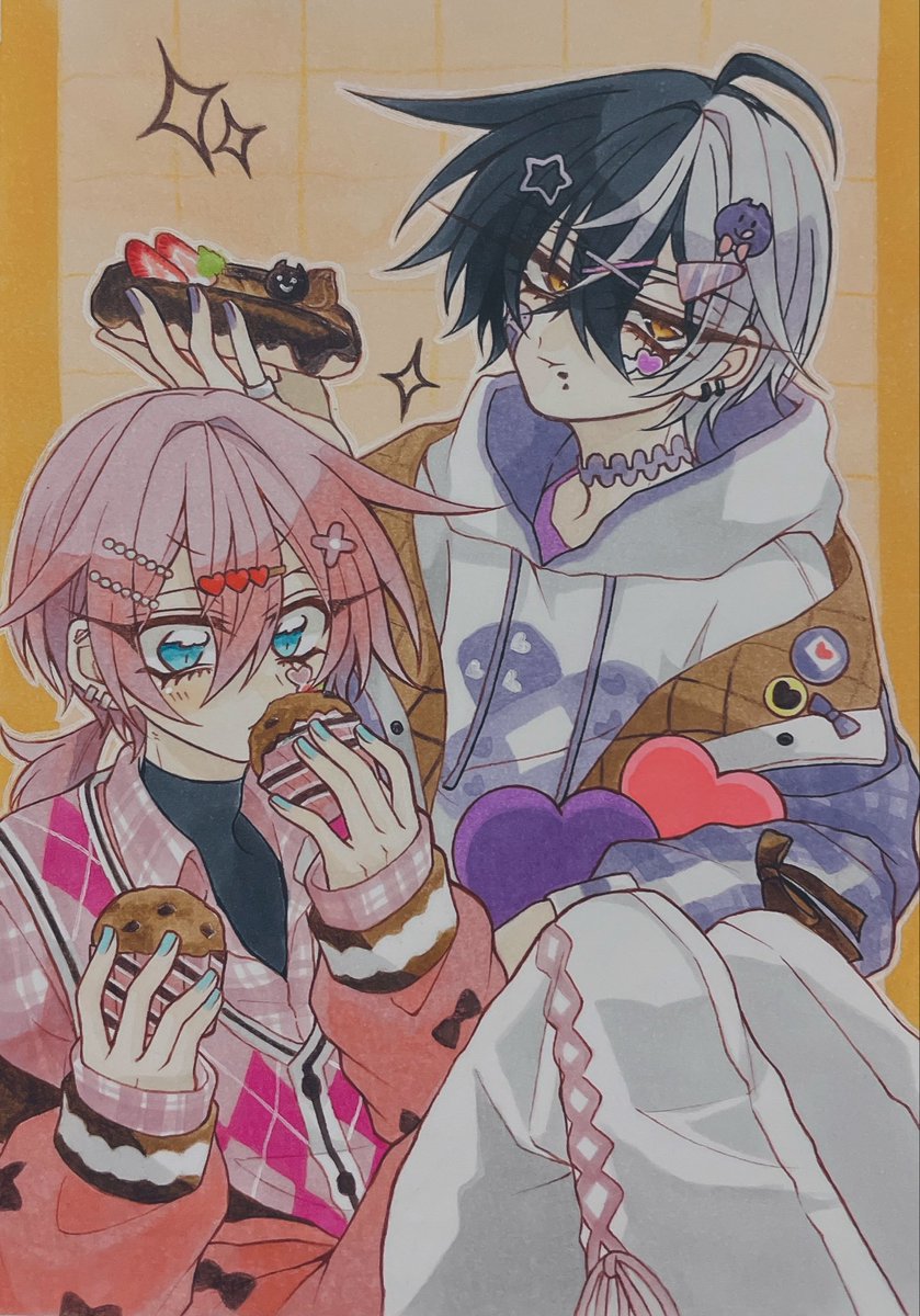 🩷はぴばれ💜 #まぜすけっち #けちゃあーと