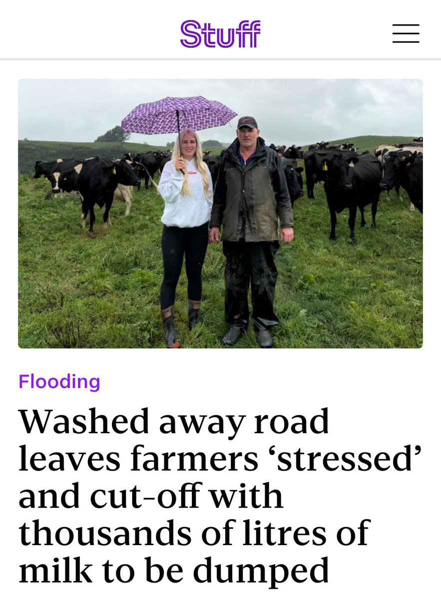 After YEARS of the dairy industry denying, delaying and diluting any effort to cut their climate emissions, the irony is excruciating.

#TooManyCows #ClimateCrisis