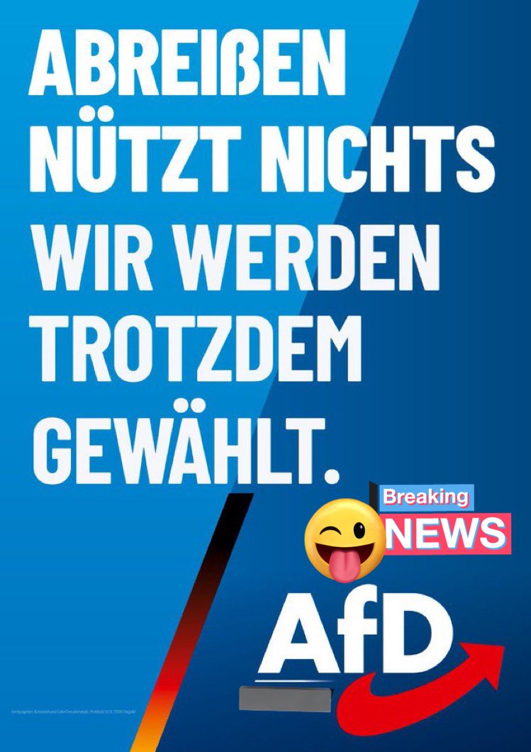 … ein Plakat für Politikwechsel