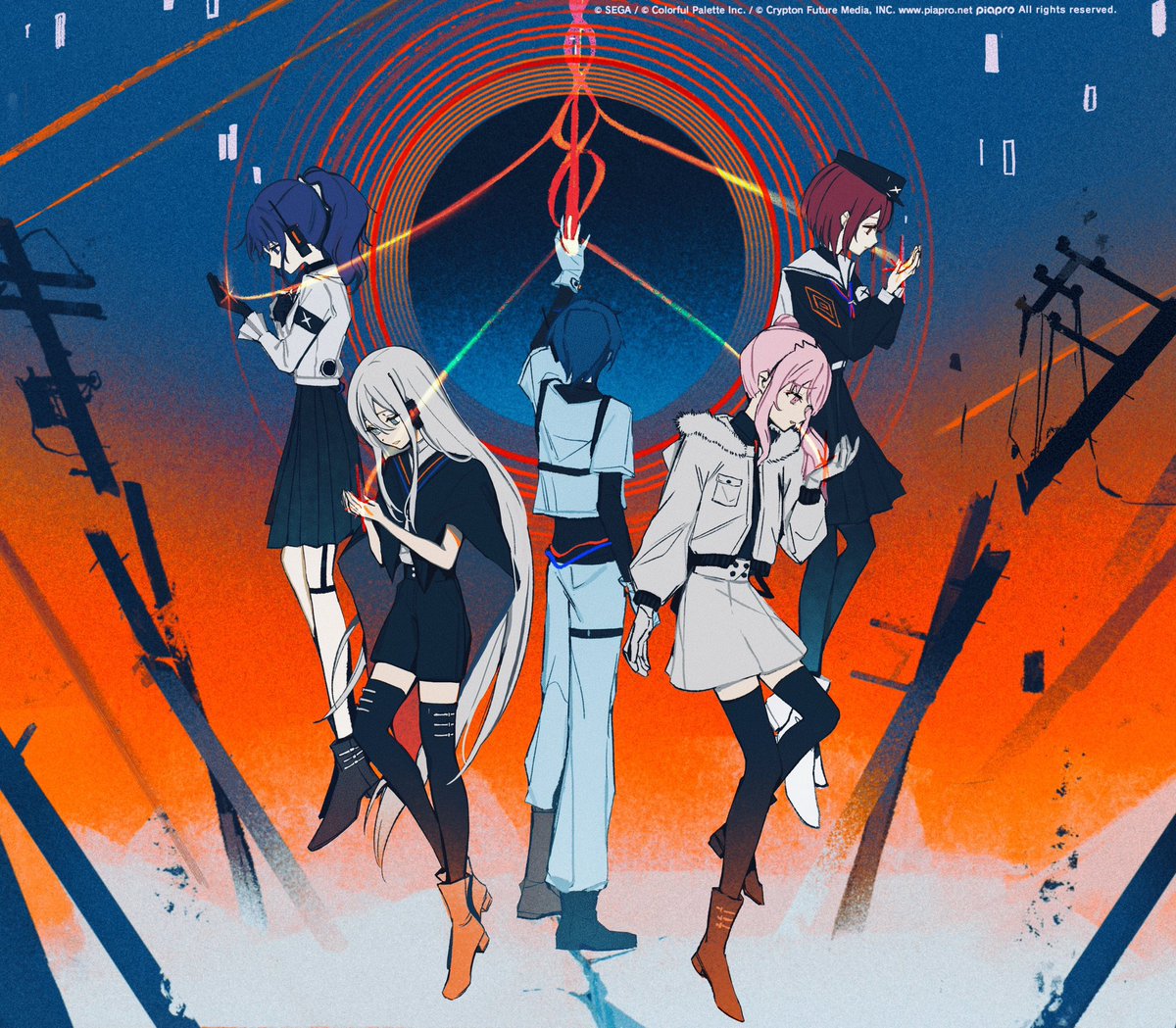 roundbee08's tweet image. 【MVイラスト】
プロジェクトセカイ
『熱異常』　25時、ナイトコードで。 × KAITO

2DMVイラストを描かせていただきました！
youtu.be/ToqKNyZi2NQ

#プロセカ #ニーゴ