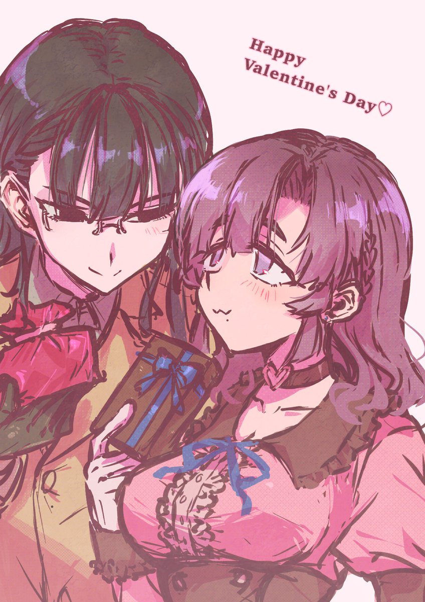 一次 百合カップルのバレンタイン 
