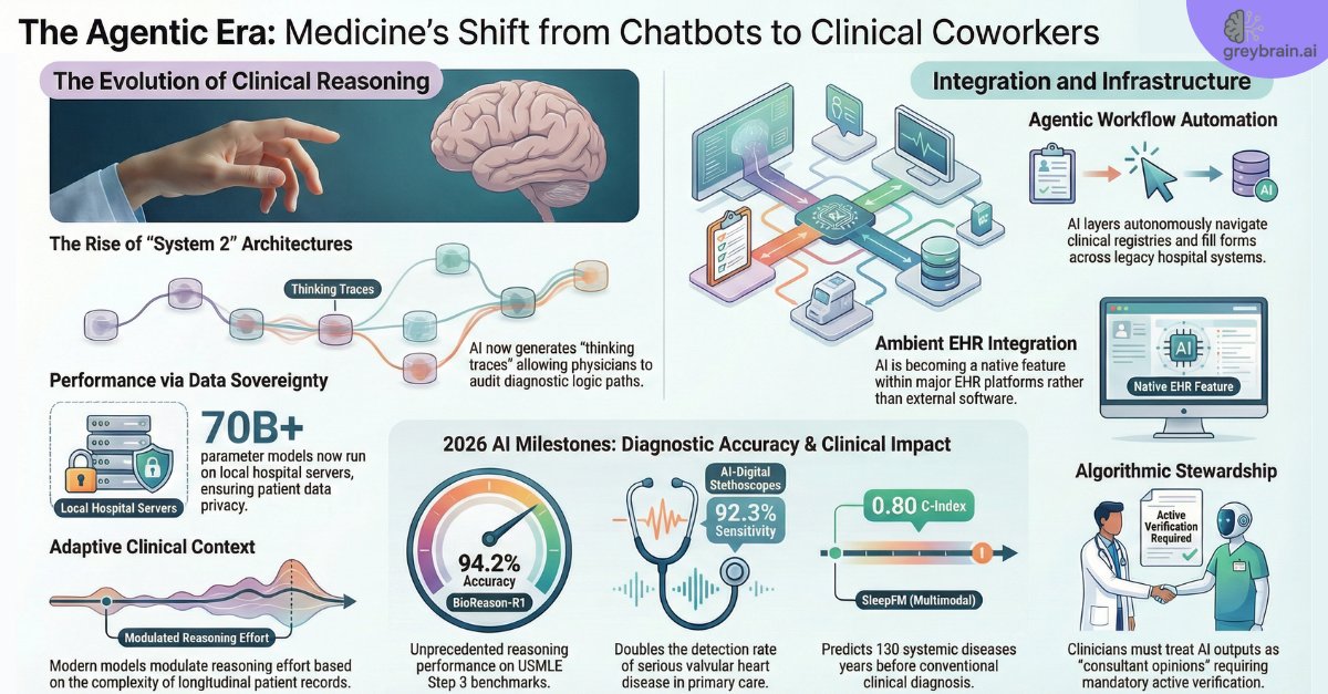 GreybrainAI's tweet image. The doctors who master AI today define tomorrow’s medicine.

From System-2 reasoning to agentic workflows, the clinical AI era is here. 🧠

Learn more: learn.greybrain.ai

#ClinicalAI #AgenticMedicine #GreyBrainAI
