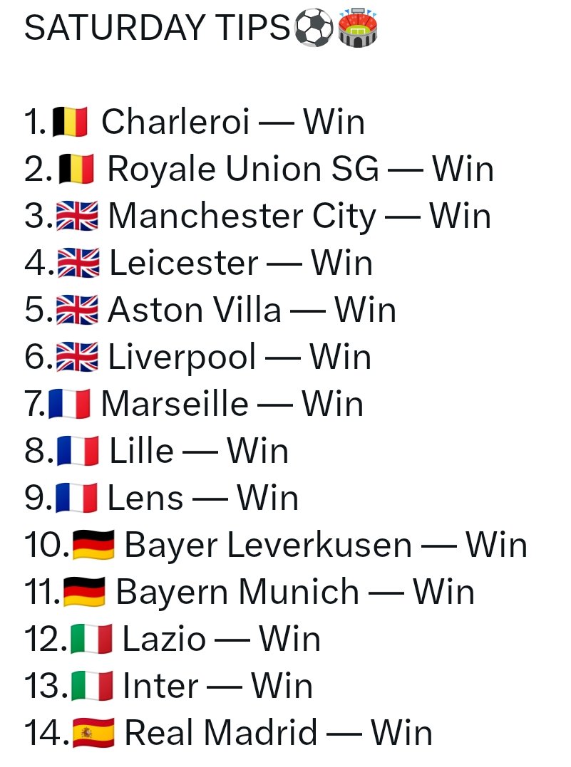 3,981 ODDS

Sportybet Code.  4NSFFN

Join Telegram Channel t.me/CindyKBDTips

Kindly Retweet 🔁