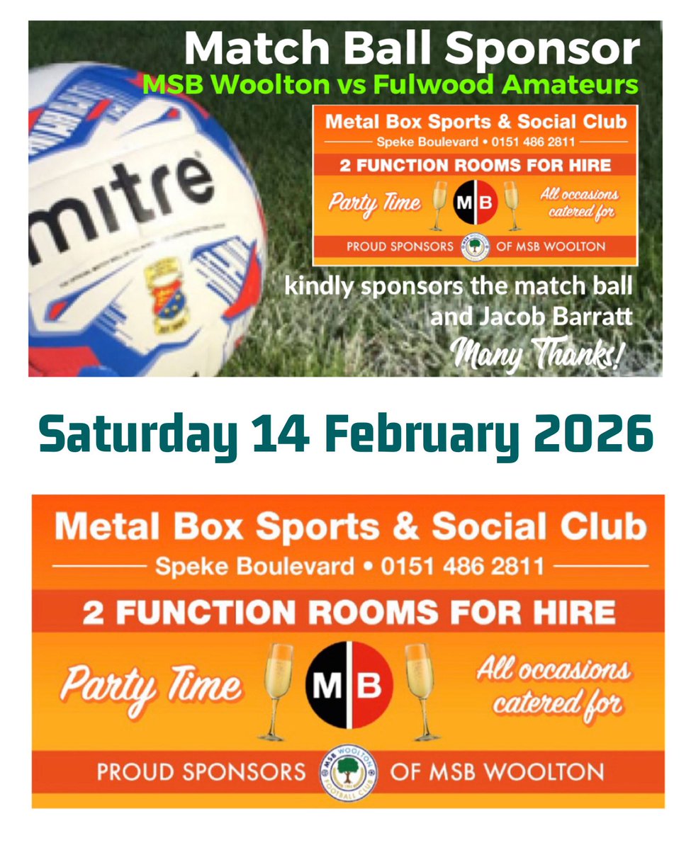 MSB Woolton FC (1st, Res, U23 & New U21’s) tweet media