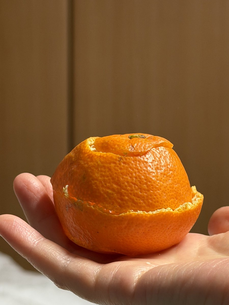 귤을 꼭 사과 깎듯 까야 하는 사람