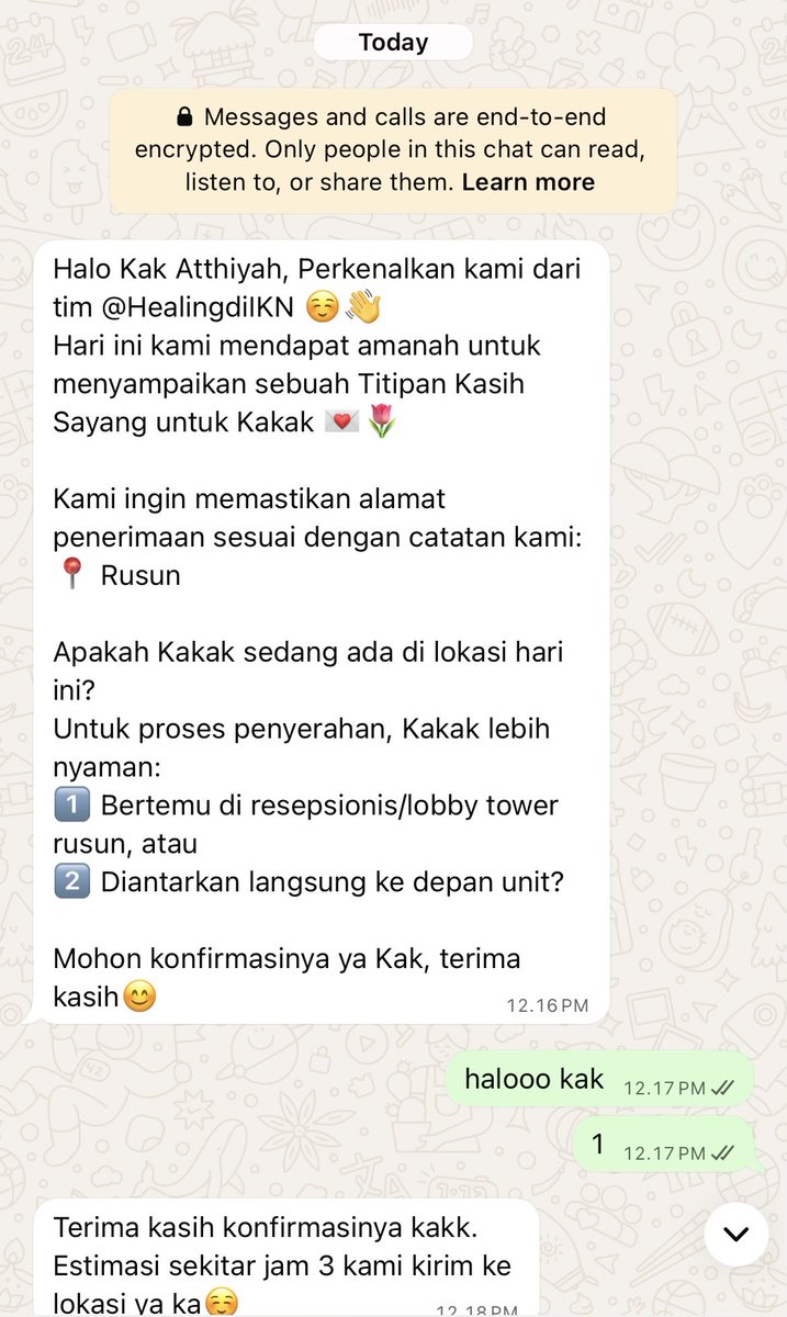 atyahnblh's tweet photo. baru banget merasa sia-sia cuman di rusun doang, ga mood makan seharian, bahkan sudah kepikiran buat ke bpp ajaa. but then this came🫠🥲

small things means a lot. dear kiyaaa, terima kasih. safely arrived di saat yg tepat🌷✨ https://t.co/6oySUqNjD3