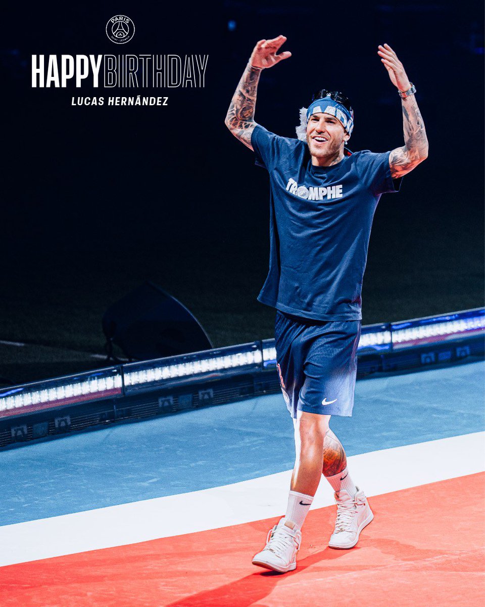 Joyeux 30e anniversaire à Lucas Hernández ! 🎉🎂

Profite bien de ta journée ❤️💙