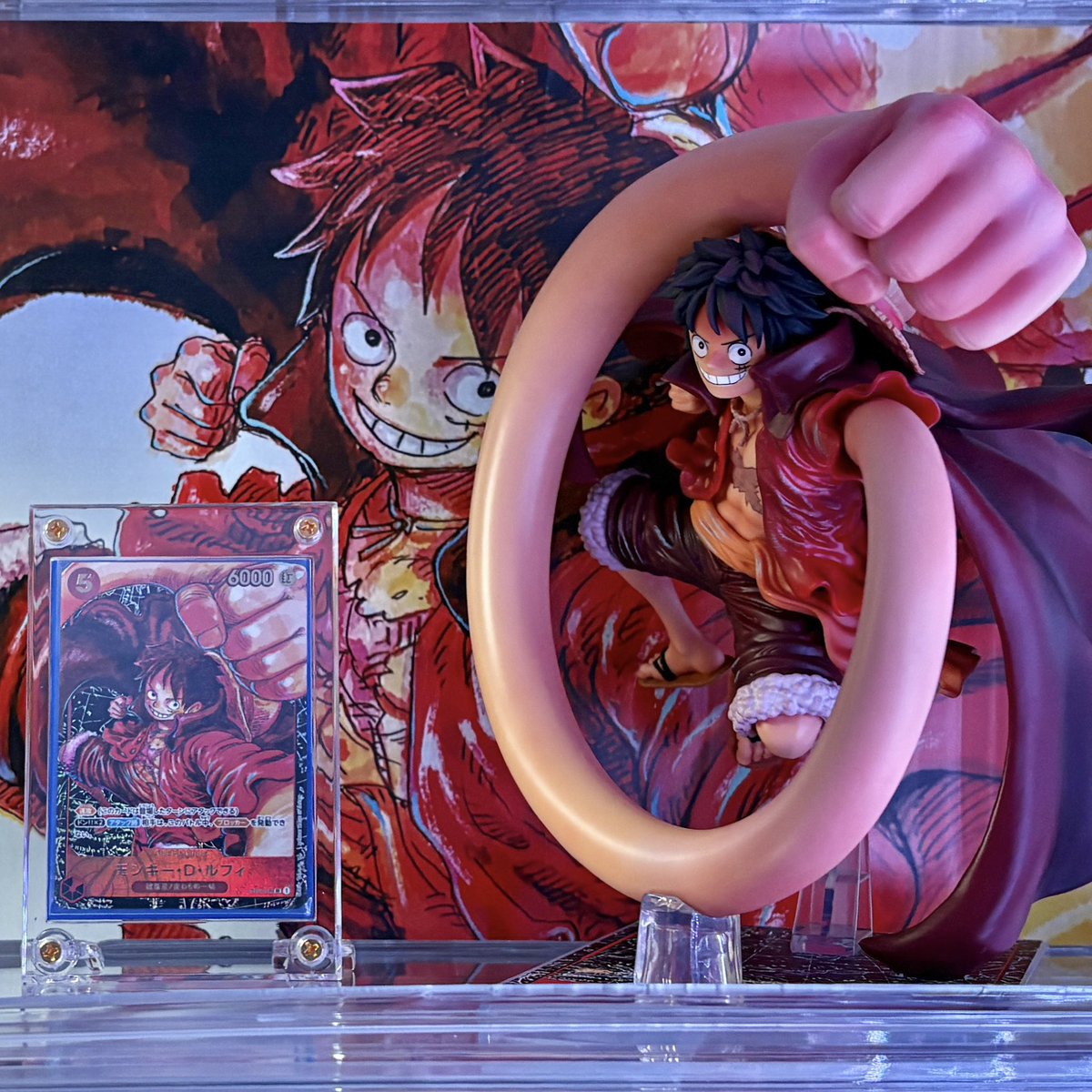 今日の戦利品✨ 一番くじONE PIECE CARD GAME A賞 モンキー・D・ルフィ