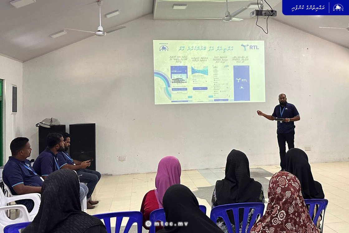 MTCCPlc's tweet photo. #Highlights of the RTL Ferry awareness session we held at F. Magoodhoo. We would like to extend our gratitude to the Magoodhoo Council, and SOEs on the island for their help and cooperation with this session. #RTLFerry #ConnectingRaajje #RayyithungeKunfuni https://t.co/y4RfCduuyH