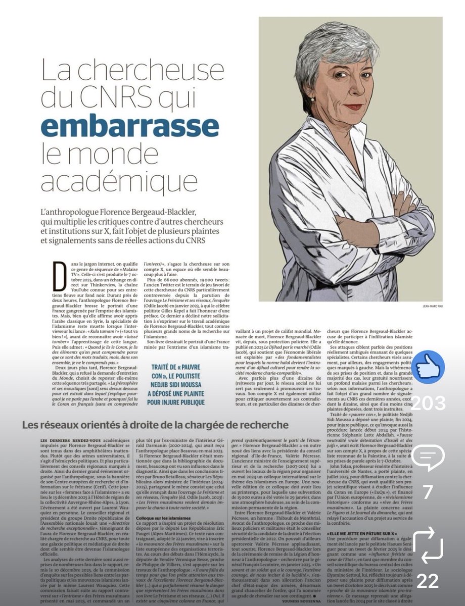 Merci <a href="/lemondefr/">Le Monde</a>. Je suis très fière de cet épinglage. Vous avez raconté n’importe quoi sur moi, mais vous êtes obligés ici de reconnaître que le frérisme dont j’ai analysé les ressorts dans un livre que vous avez voulu tuer est une réalité française. 
J’ai gagné une chose : vous