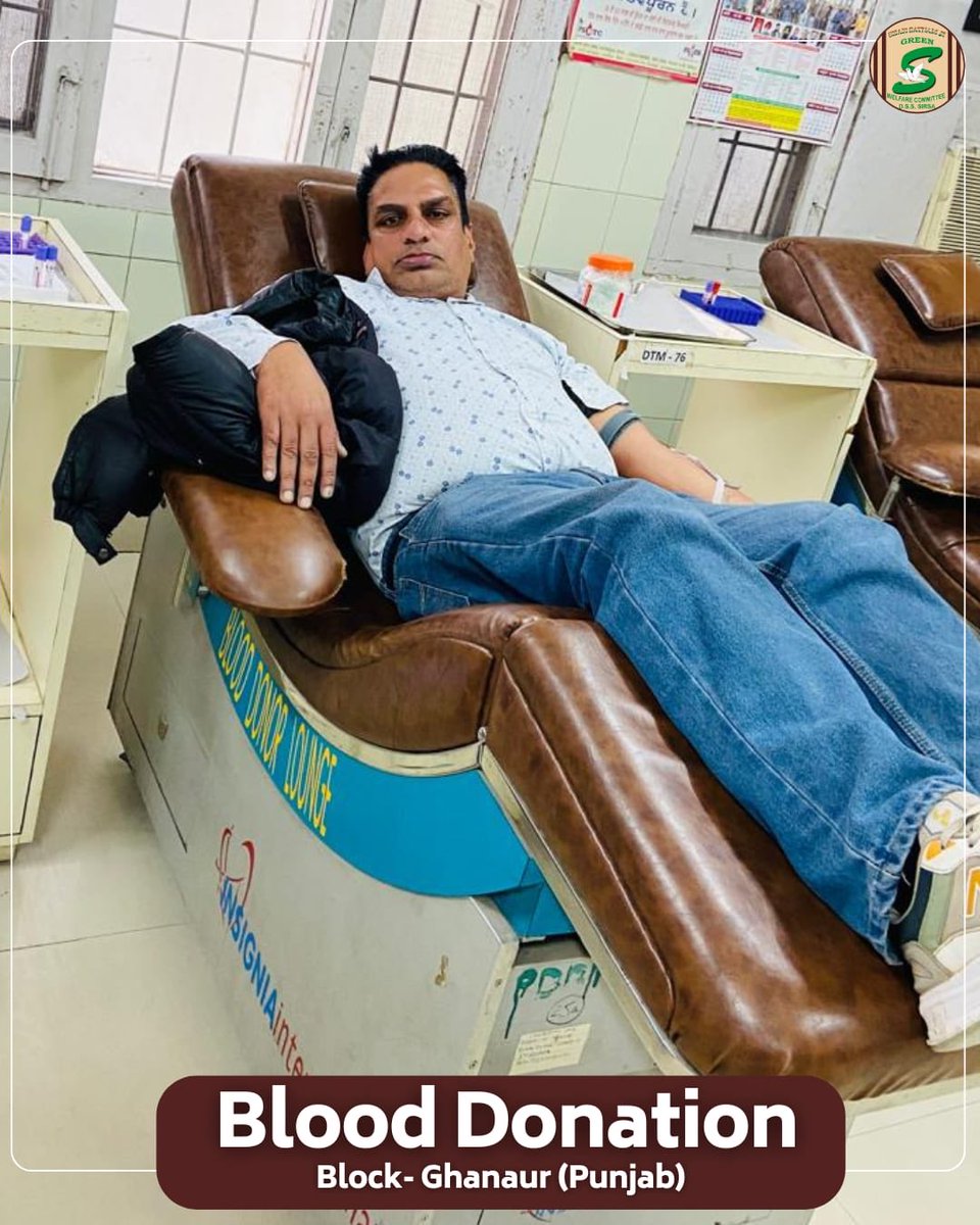 GreenSwelfares's tweet photo. Our volunteers donated blood at Block Ghanaur (Punjab) — not just a unit of blood, but a lifeline for someone waiting, someone praying, and a family holding on to hope.

Your blood can change the destiny of anyone and can give hope to a family.
A small act from us can become someone’s second chance at life. 🙏

#TrueBloodPump #BloodDonation #DonateBlood #SaveLives #BloodDonor