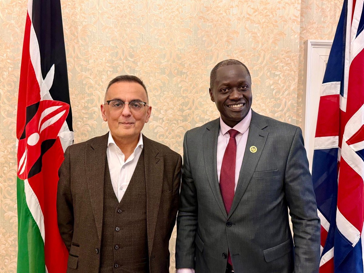 KenyaMissionUK's tweet photo. Positioning Kenya as a Premier Investment Destination

1. The Kenya High Commissioner to the UK, H.E. Maurice Makoloo, engaged Atam Sandhu, CEO of DMA, on deepening Kenya–UK trade and investment partnerships, advancing investor-led collaboration and promoting the Kenya International Investment Conference (KIICO) 2026 as a gateway to high-impact opportunities in Africa. At his request DMA agreed to partner with KHCL to reach out to investors and partners expand trade and investment in  🇰🇪 

2. In a separate engagement with Samantha Cohen of the Commonwealth Enterprise & Investment Council, discussions focused on unlocking Commonwealth networks to drive green growth, scale investment flows, and support priority sectors including energy, manufacturing, agritech and innovative startups. The conversations underscored Kenya’s commitment to diaspora engagement, strategic investor matchmaking, and building sustainable, future-oriented partnerships especially supporting Kenya’s robust #Startups to scale up. 

3. H.E Amb @mauricemakoloo also hosted the Eastern Africa Association delegation at the Kenya High Commission in London 🇰🇪🇬🇧. The engagement reaffirmed our shared commitment to deepening the UK–Kenya strategic partnership, advancing trade and investment cooperation and strengthening collaboration across priority areas. We value the EAA’s continued support in promoting Kenya’s economic and regional ambitions including the agreement to co-host a business roundtable in the near future. 

4. Burning the mid-week oil, the High Commissioner welcomed and engaged diaspora leaders from across the UK. Discussions covered consular services, diaspora wellbeing and welfare; collaboration and coordination for mutual benefit; diaspora investment opportunities and government assistance; support to young Kenyans including the ongoing Kiswahili programme and other cultural initiatives; partnering to share the #KenyanStory; and strengthening community group coordination.

The High Commissioner reaffirmed the leaders’ role as Kenya’s ambassadors and valued partners in our national journey. To ensure urgent responses to Diaspora wellbeing which remains a priority for Kenya, the leaders mutually agreed on strong coordination and timely communication moving forward. #WajibuWetu

@MusaliaMudavadi @SingoeiAKorir @ForeignOfficeKE