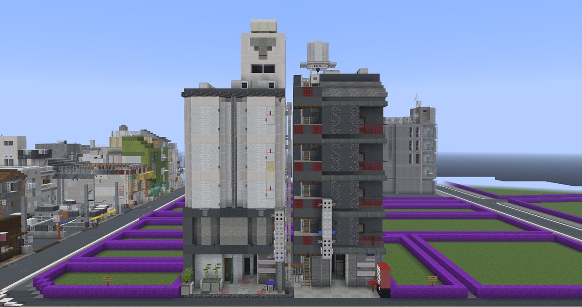 #小沢市 #Minecraft
歓楽街ビル