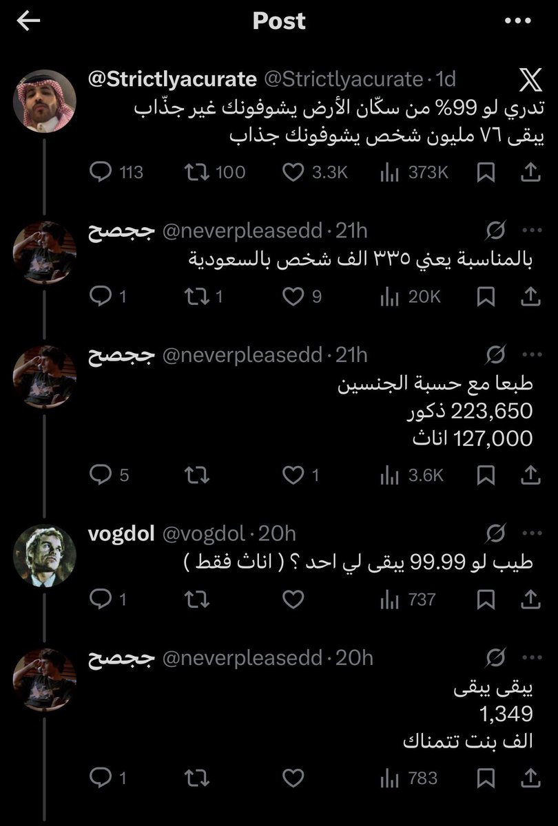 وبكذا اثبتوا علماء تويتر جملة
 " الف بنت تتمناك "