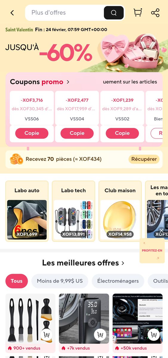 miemsi28's tweet photo. 😉 Achetez Malin, Vivez Mieux🫶🏽
👌🏾 Avec Plus de RÉDUCTIONS et de PROMOTIONS.
💥 14 FÉVRIER 💥
https://t.co/YM2hataUUa https://t.co/vsEAWkv0r8