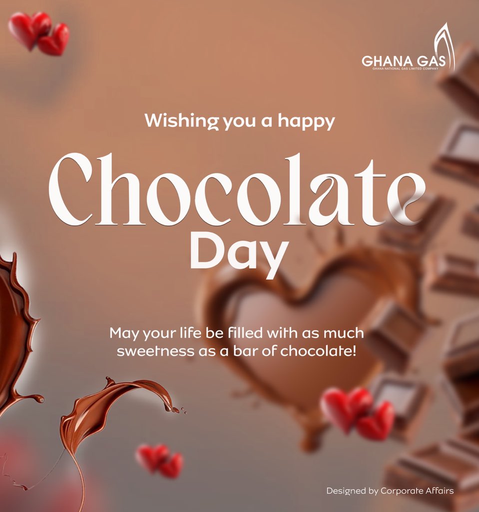 GNGCOfficial's tweet image. Happy Chocolate Day!

Let's celebrate the day with acts of kindness and gifts.

#ChocolateDay
#GhanaGas