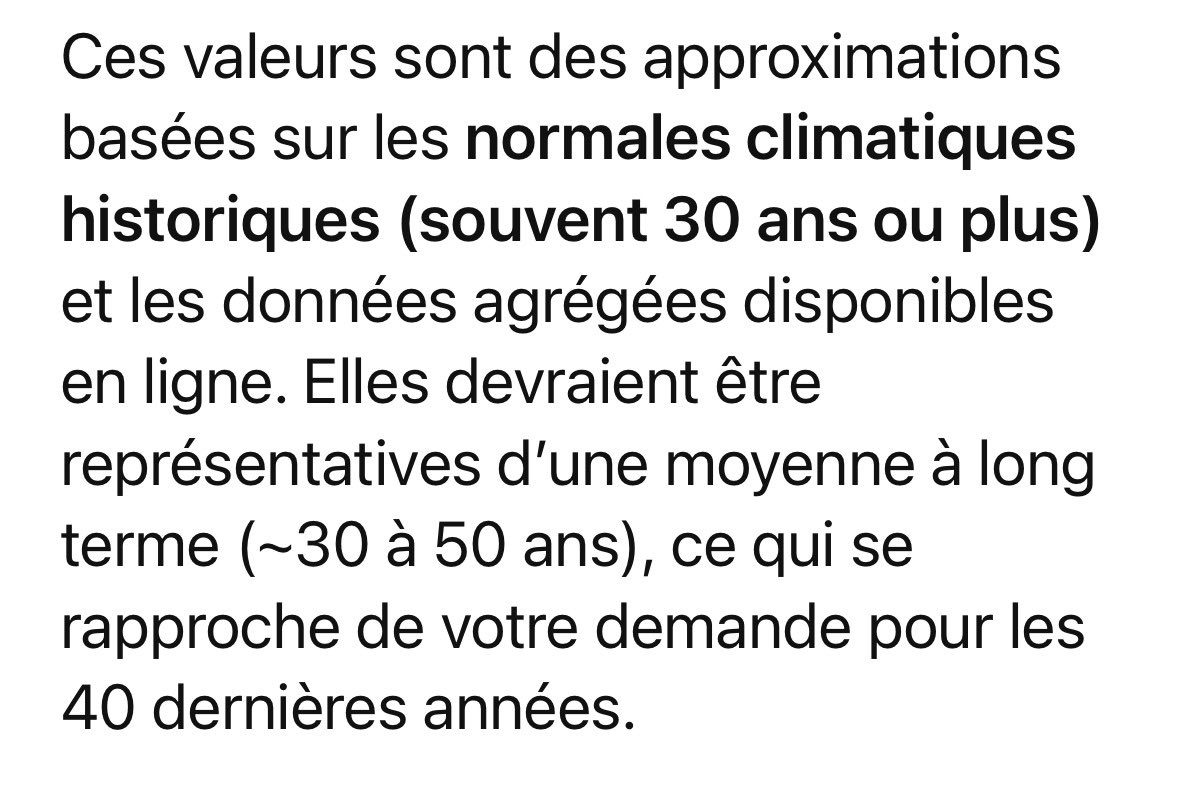 Tsé ceux qui disent qu'il fait -10 degrés Celsius en Avril et en Octobre à Montréal...